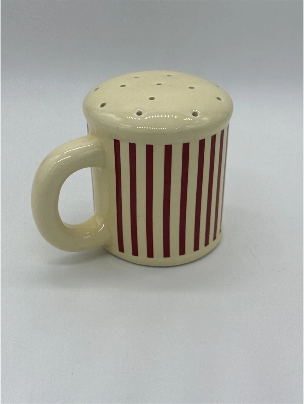 Striped 3.5” Popcorn Salt Shaker with Handle MSRF Design Studio